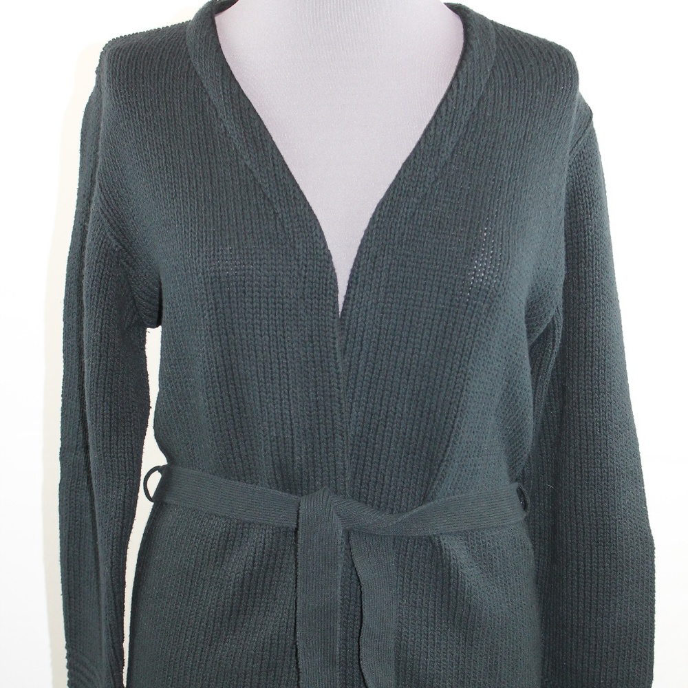 SML Sport Cardigan Sweater M Navy Blue Cotton NEW